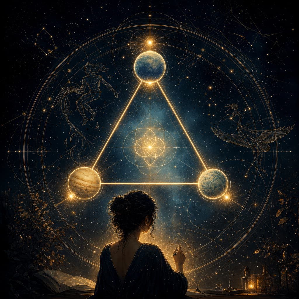 Symbolic Astra artwork for: A trine is ease that still needs use