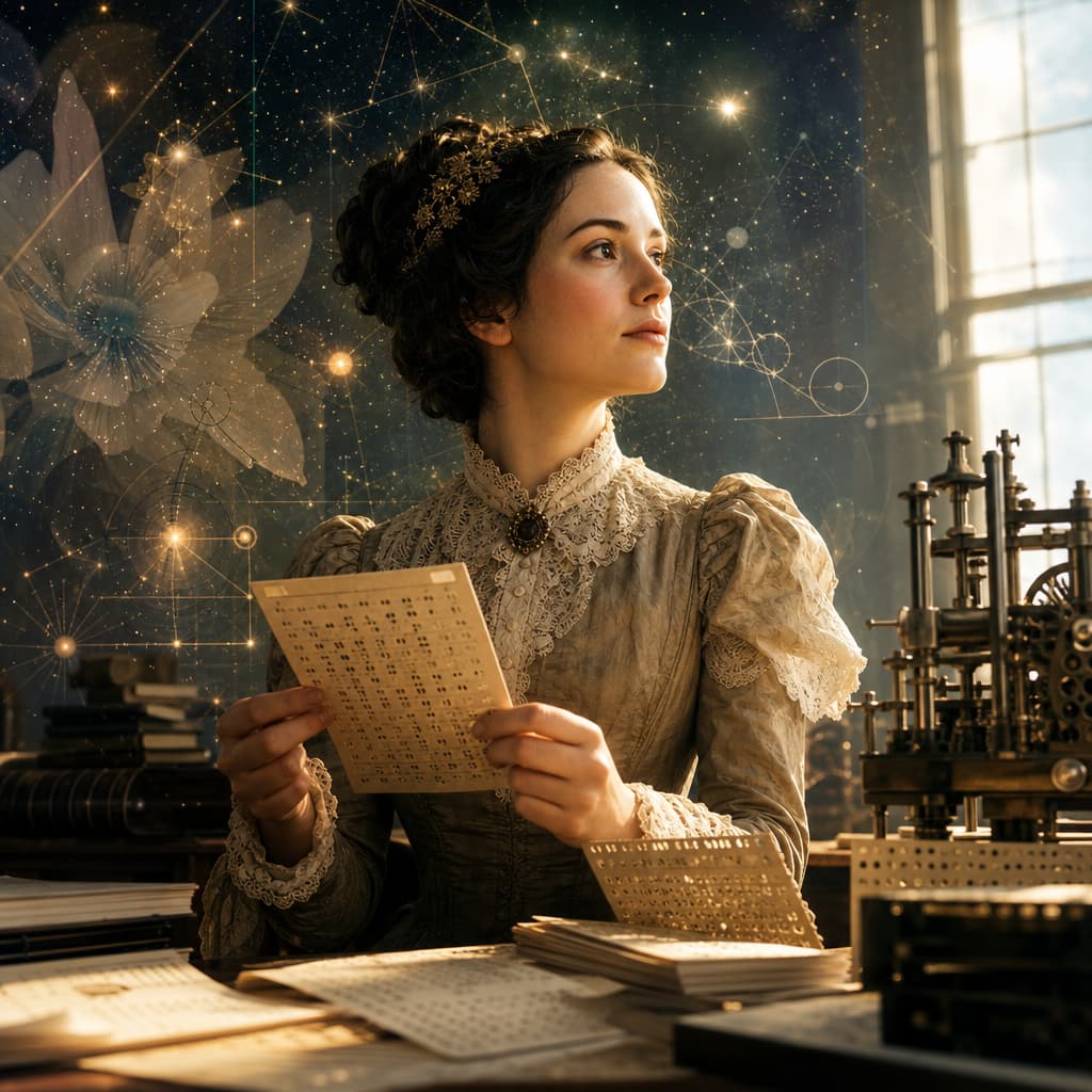 Symbolic Astra artwork for: Ada Lovelace: Poetry inside machinery