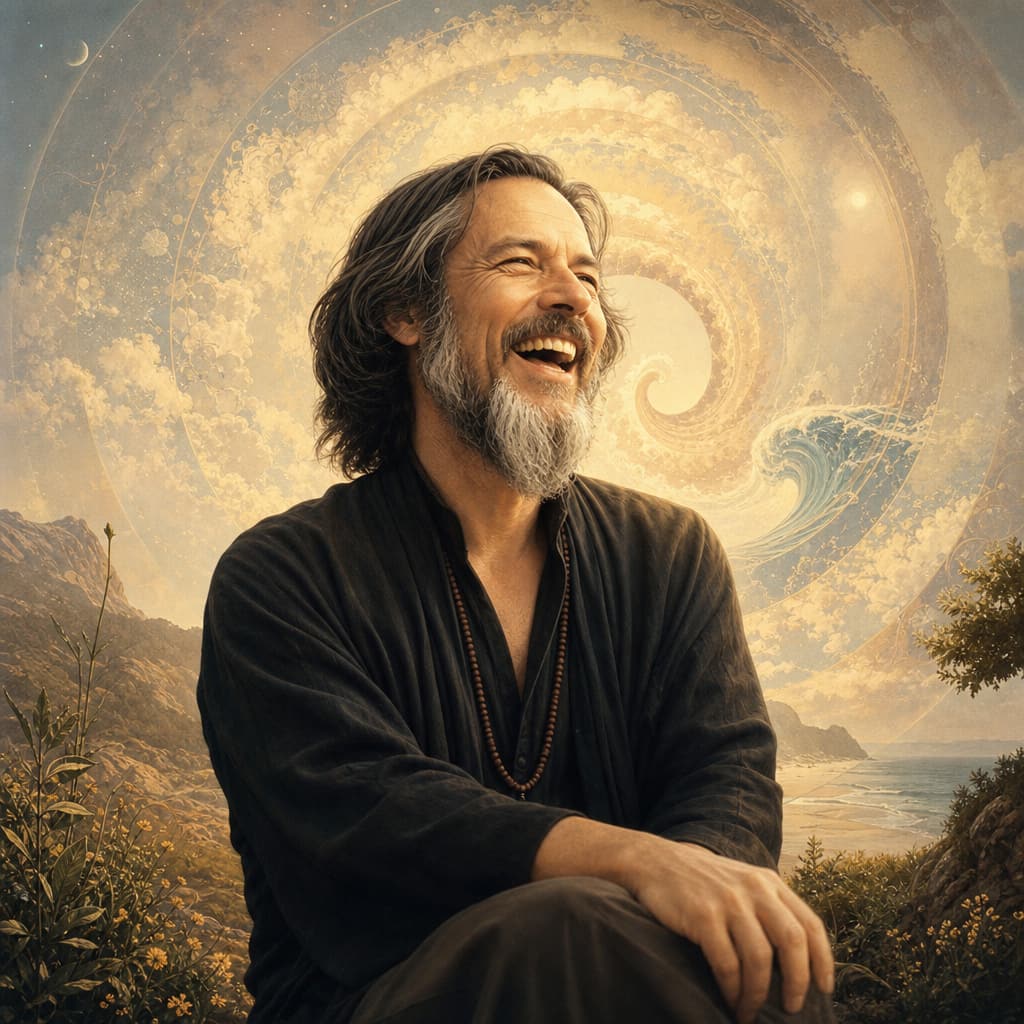 Symbolic Astra artwork for: Alan Watts: The joke inside the cosmos