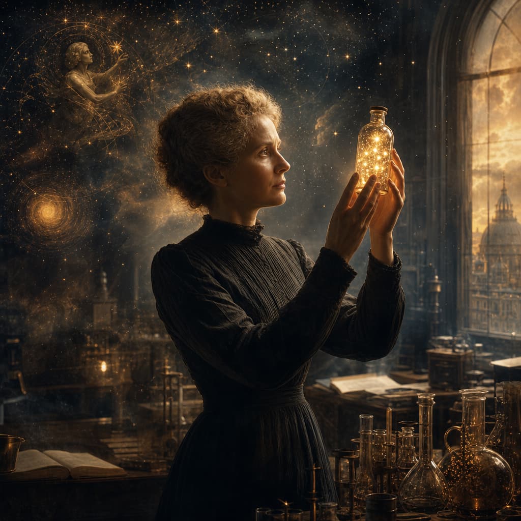 Symbolic Astra artwork for: Marie Curie: Devotion under pressure