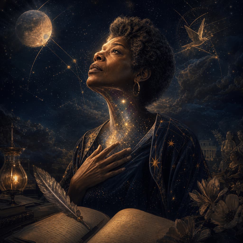 Symbolic Astra artwork for: Maya Angelou: Voice after silence