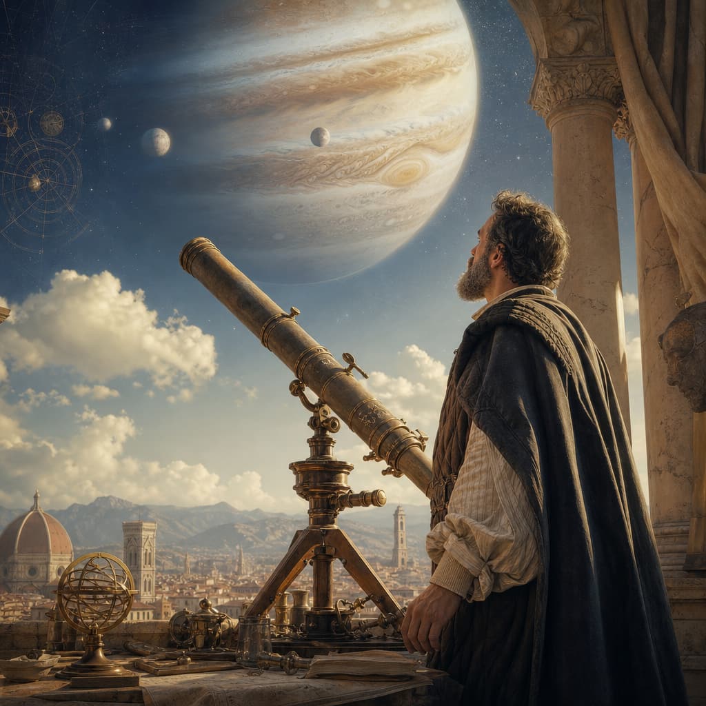 Symbolic Astra artwork for: Galileo Galilei: The sky against authority