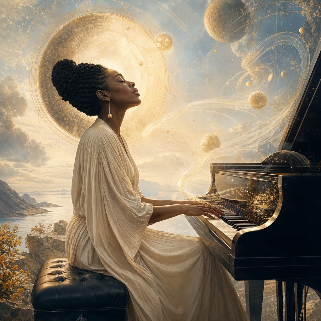 Symbolic Astra artwork for: Nina Simone: Voice as truth-force